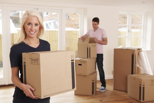 Removal team helping with a local move in Stepney
