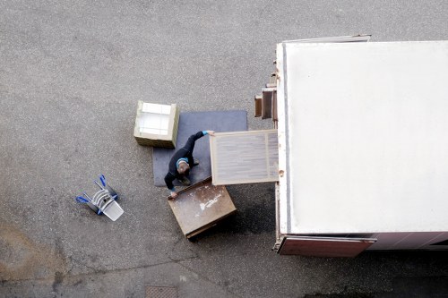 Local team collecting bulky furniture from a Stepney property