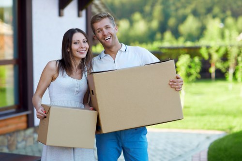 Commercial moving truck service for offices and shops in Stepney
