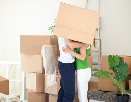 Local moving truck helping with furniture transport in Stepney