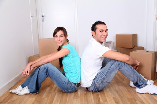 House removals team managing stairs and apartment access in Stepney
