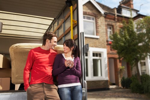 Packed moving van for an East London home or office relocation